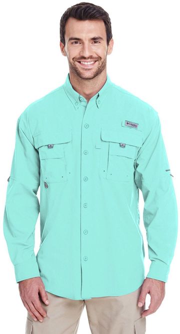 Columbia Men's Bahama™ 3 oz., 100% Tactel Nylon II Long-Sleeve Shirt